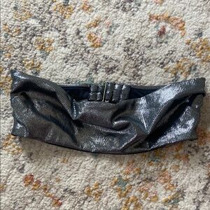 Victoria's Secret Metallic Black Swim Top